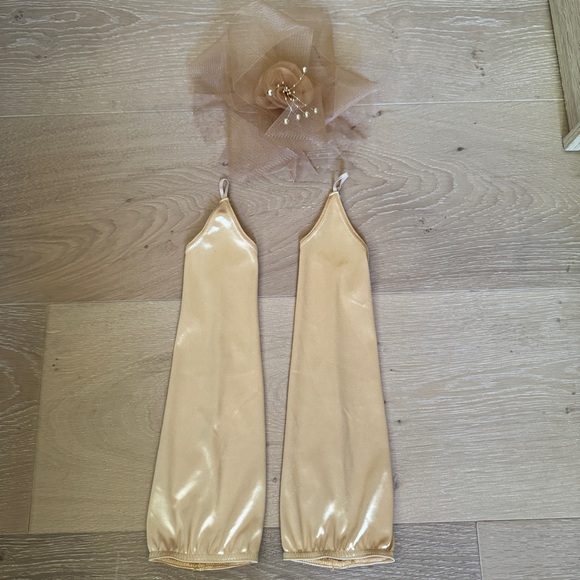 Revolution Dancewear “Encore” Gold Fringe Dance Costume size Large Child - Picture 11 of 16